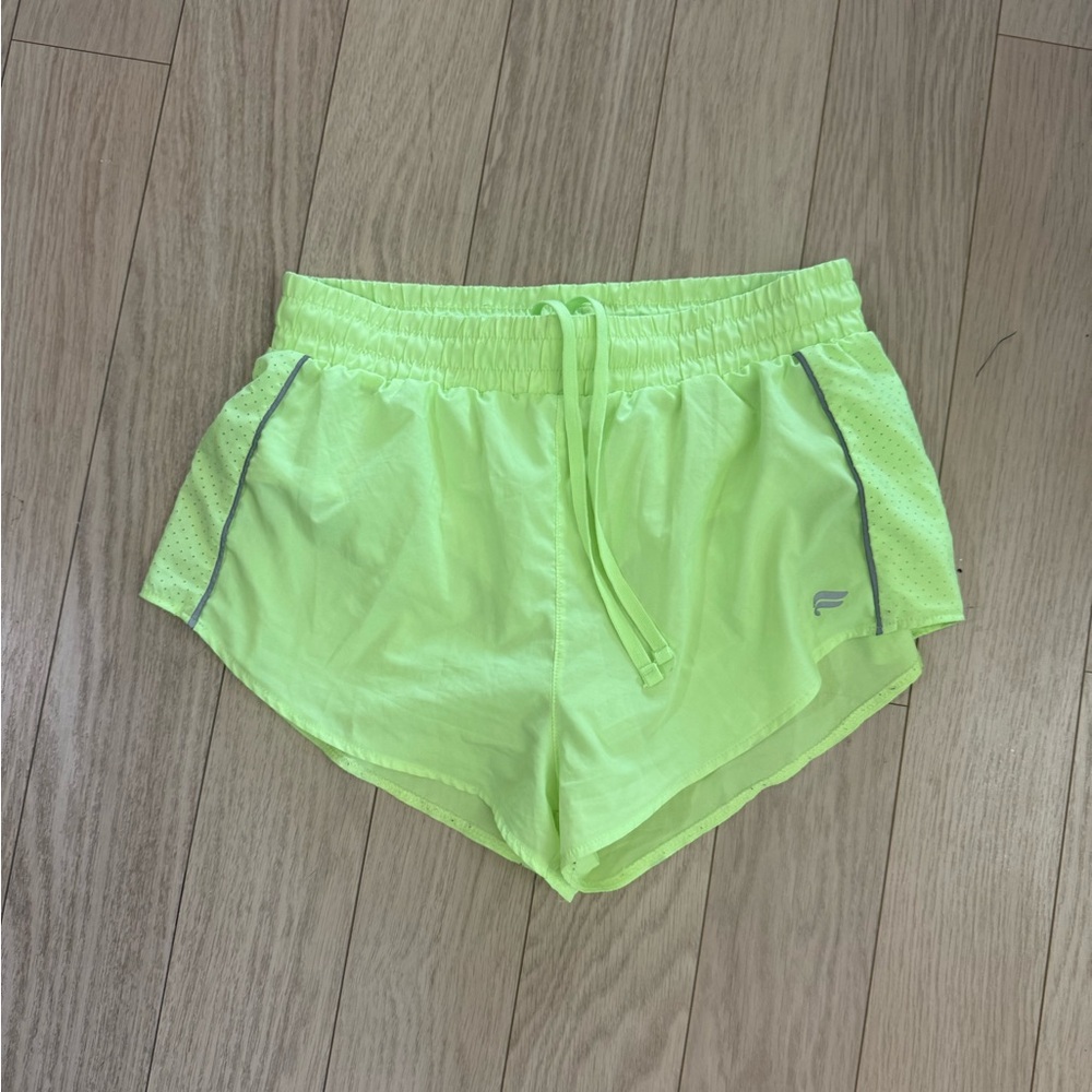 Fabletics Bright Lime Athletic Shorts - image 1